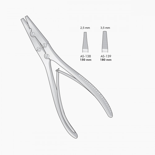 FLAT PLIERS EXTRACTION PLIERS